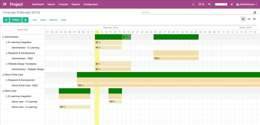Odoo image and text block