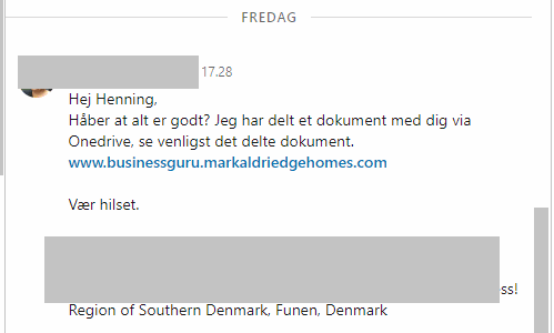 example Linkedin virus