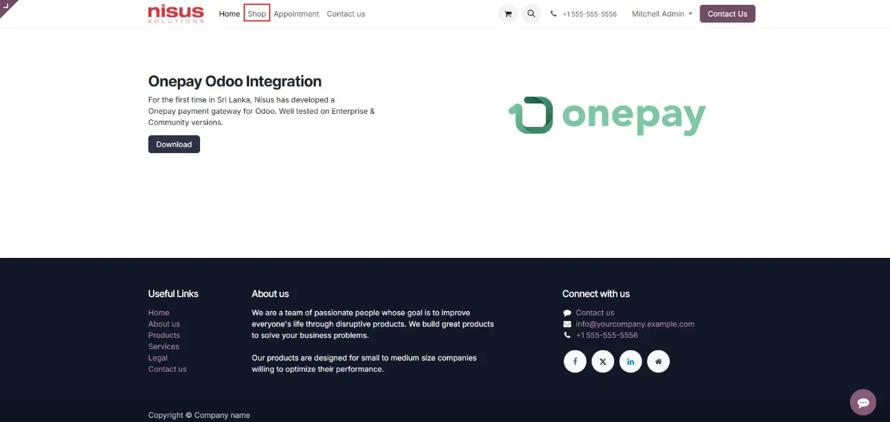 OnePay Payment Gateway Integration for Odoo | Secure Online Payments