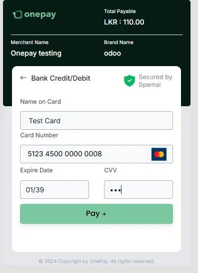 OnePay Payment Gateway Integration for Odoo | Secure Online Payments